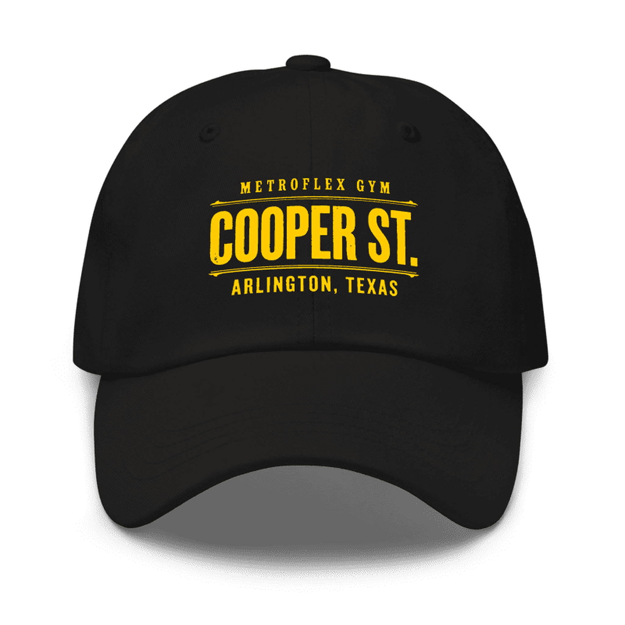 Cooper Street Dad Cap · Black/Gold