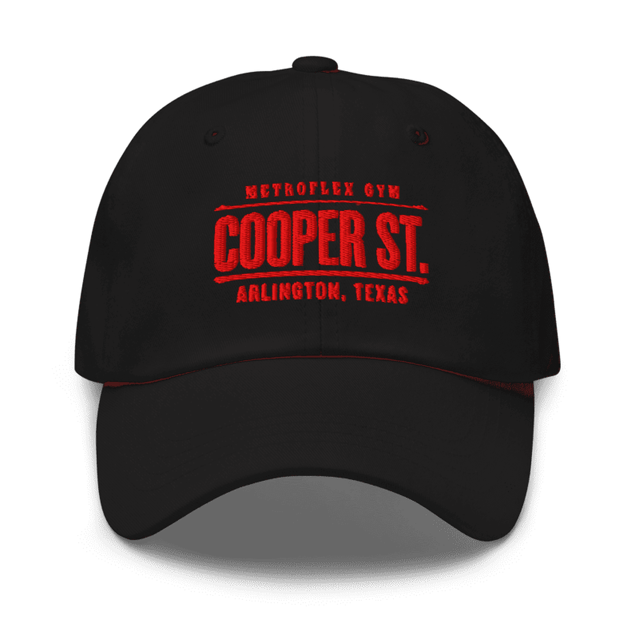 Cooper Street Dad Cap · Black/Red
