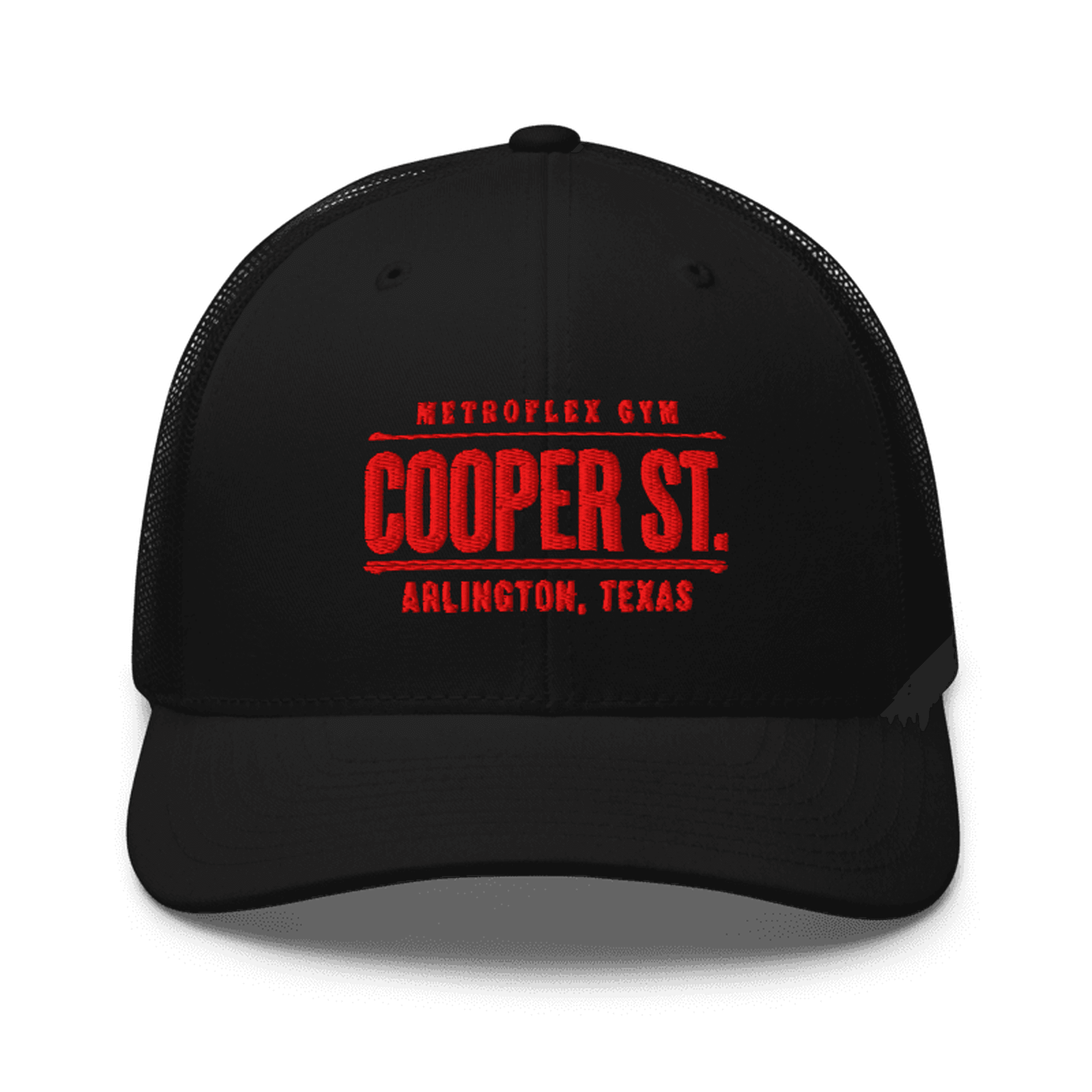 Cooper Street Trucker Cap · Black/Red