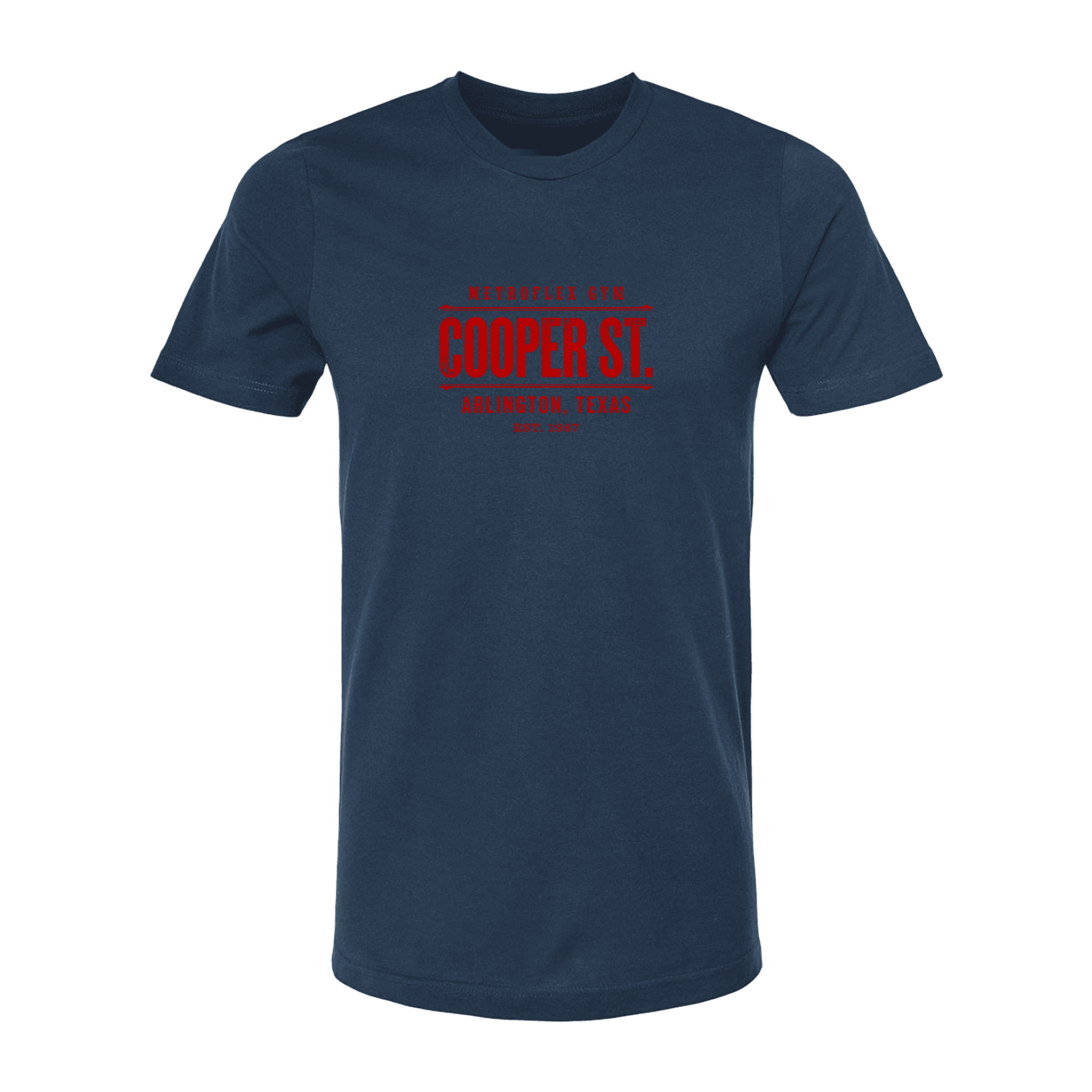 Cooper Street Tee · Navy/Red