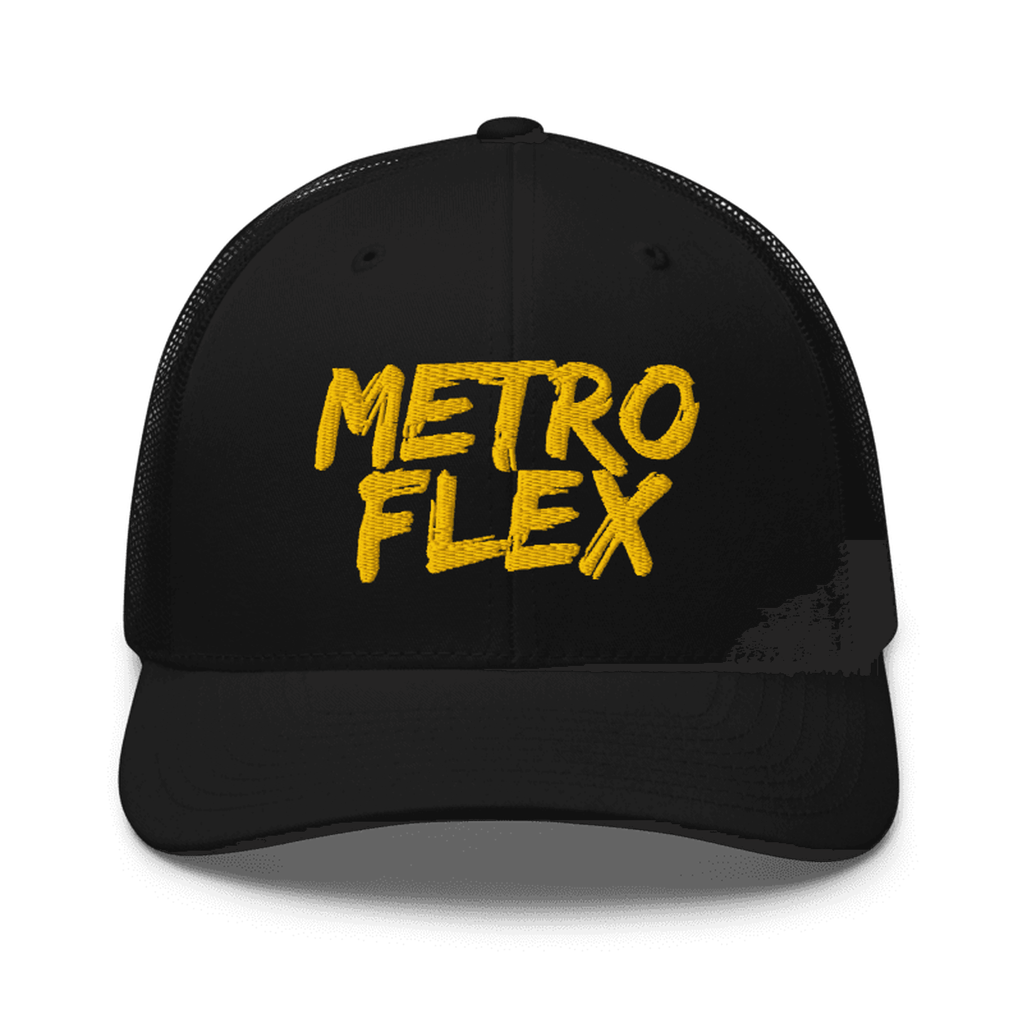 MetroFlex Trucker Cap · Black/Gold