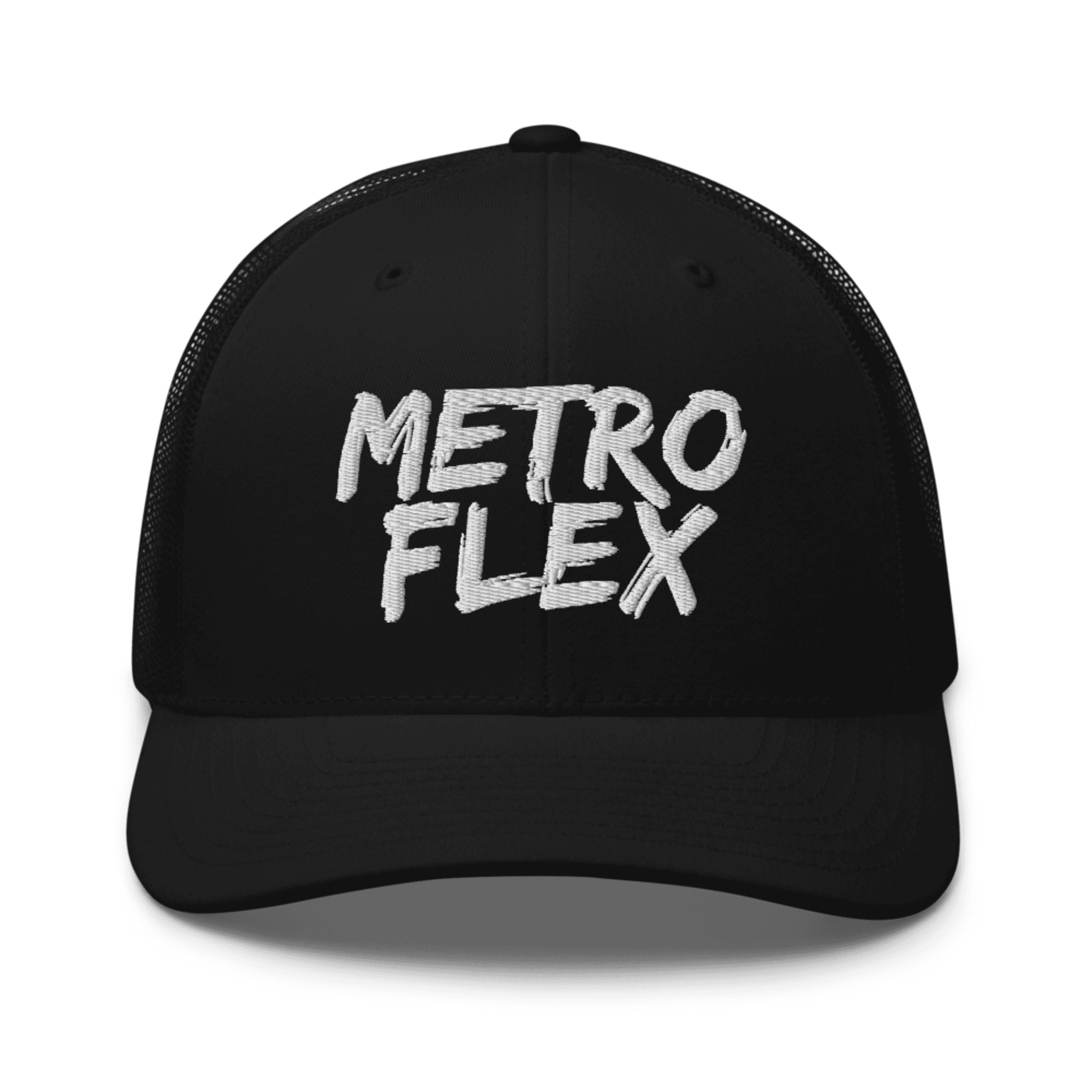 MetroFlex Trucker Cap · Black/White