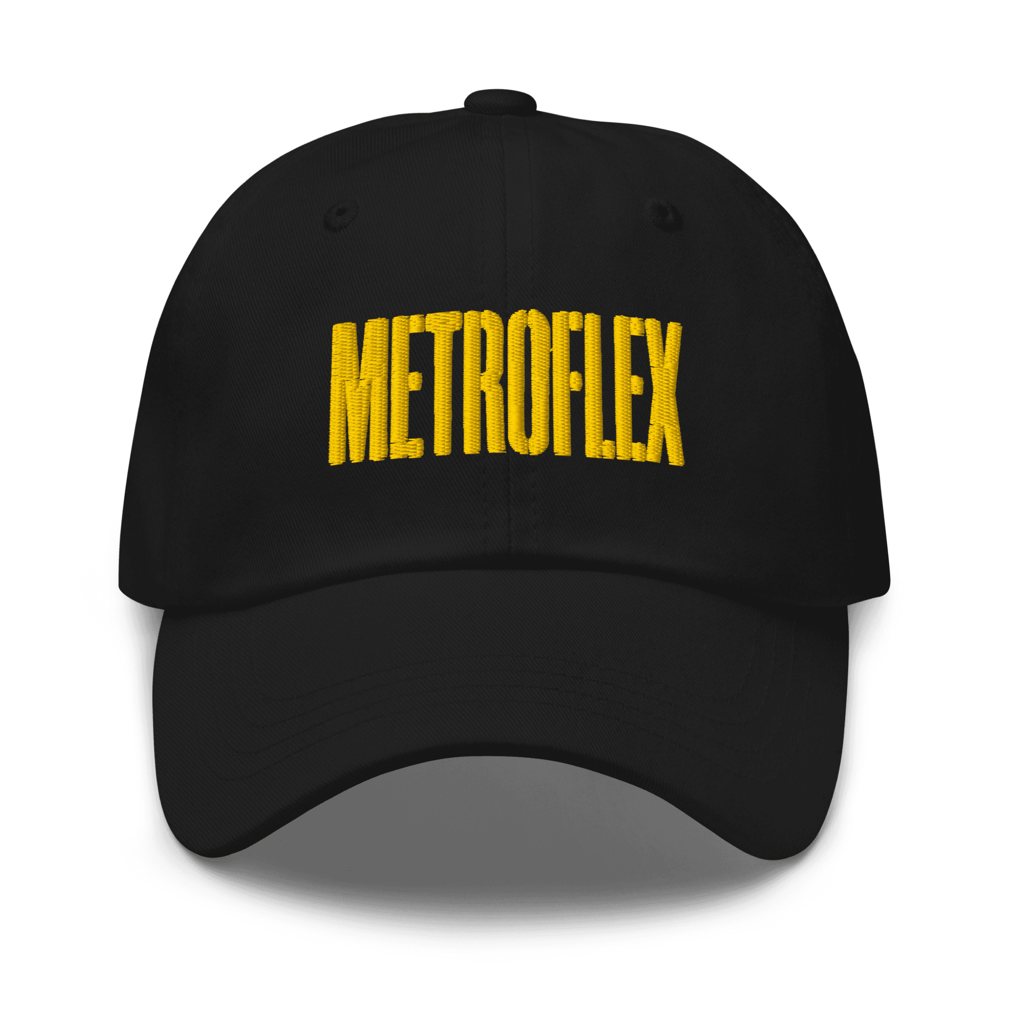 Stencil Dad Cap · Black/Gold